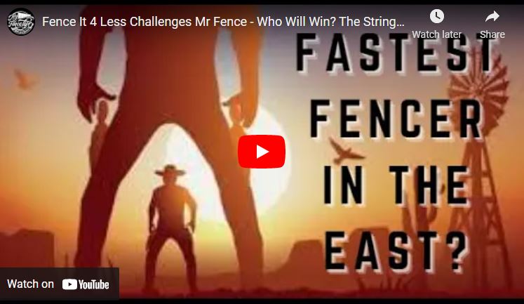 Fence It 4 Less Challenges Mr Fence - Who Will Win? The String Line King or the Straightaway King?