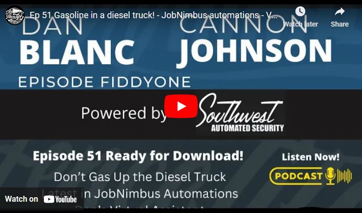 Ep 51 Gasoline in a diesel truck! - JobNimbus automations - Virtual Assistants